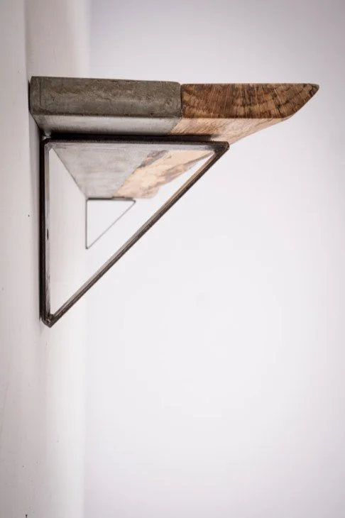 Spalted Oak and Concrete shelf
