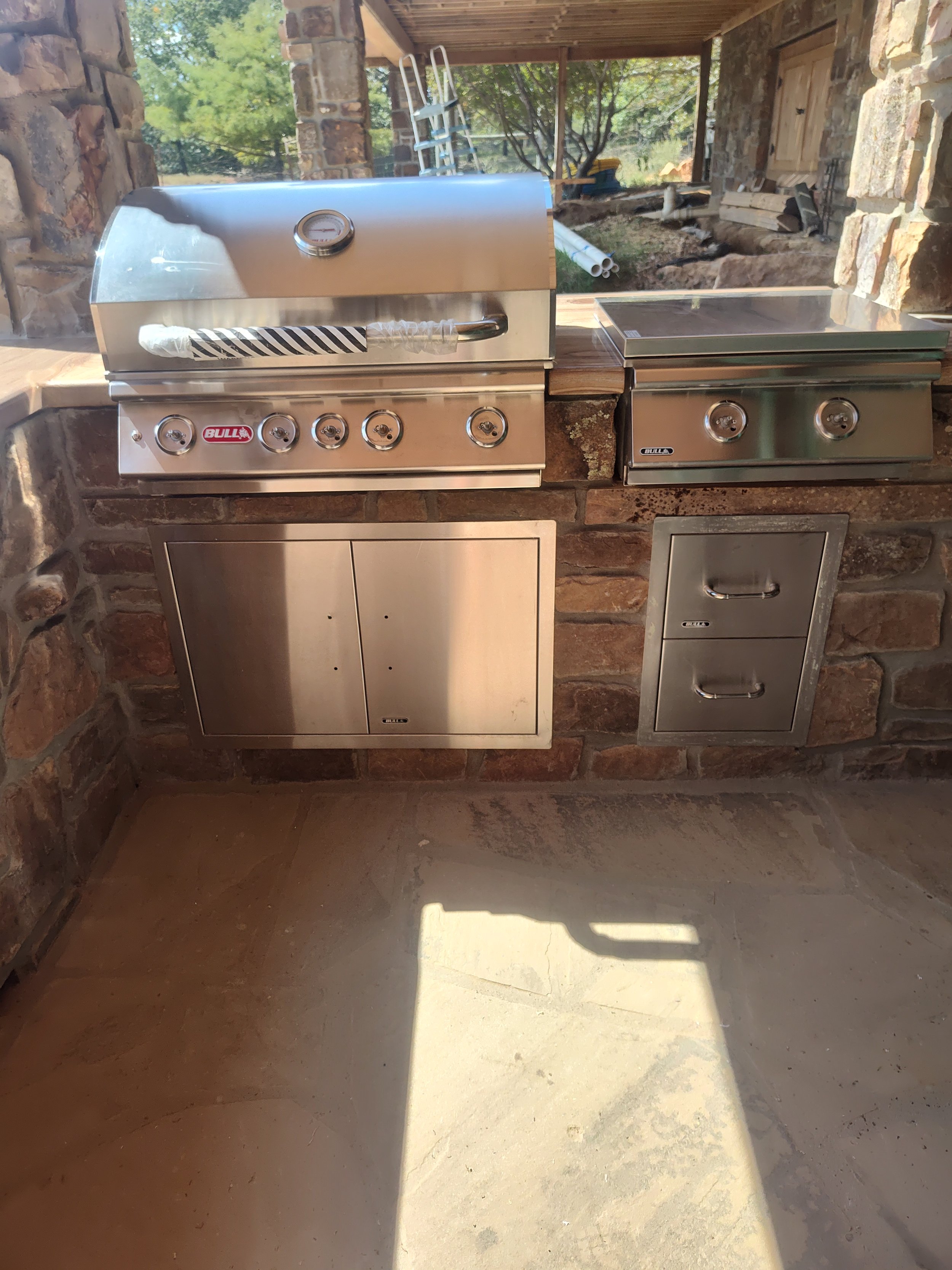 Customized outdoor kitchen