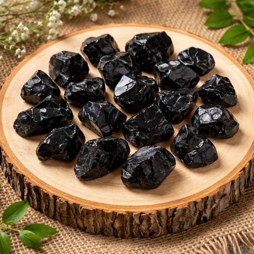 Raw Black Obsidian Stone