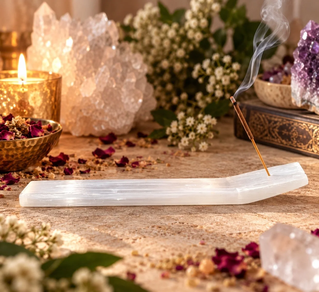 Selenite Incense Holder Side View.jpg