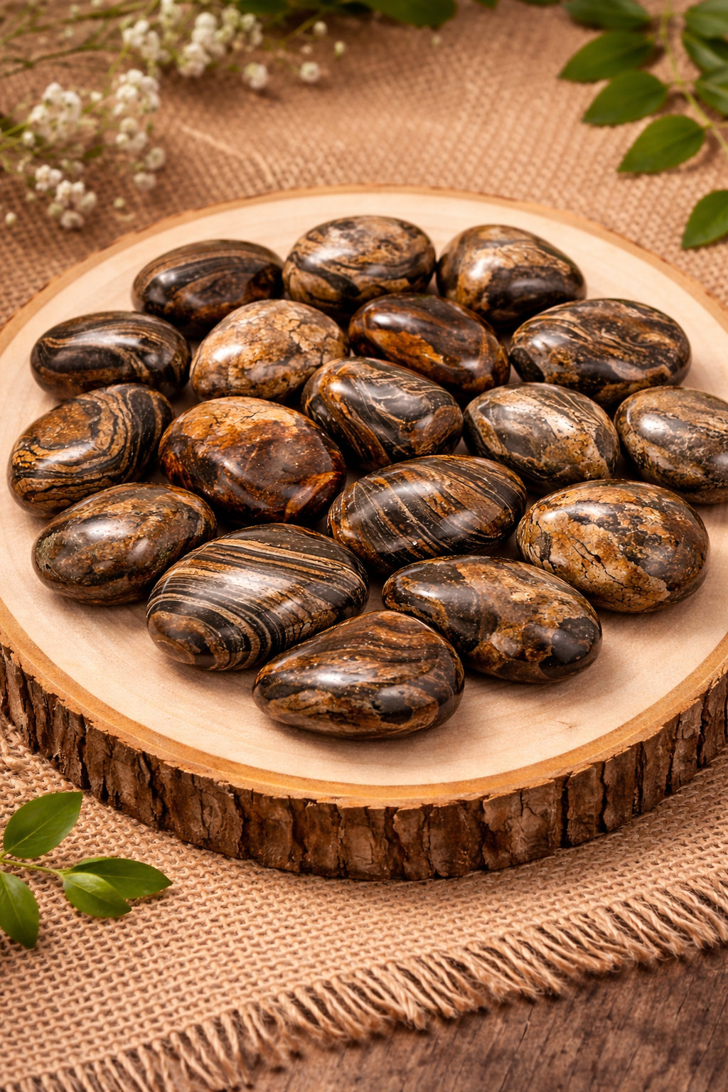 Polished Stromatolite Crystal