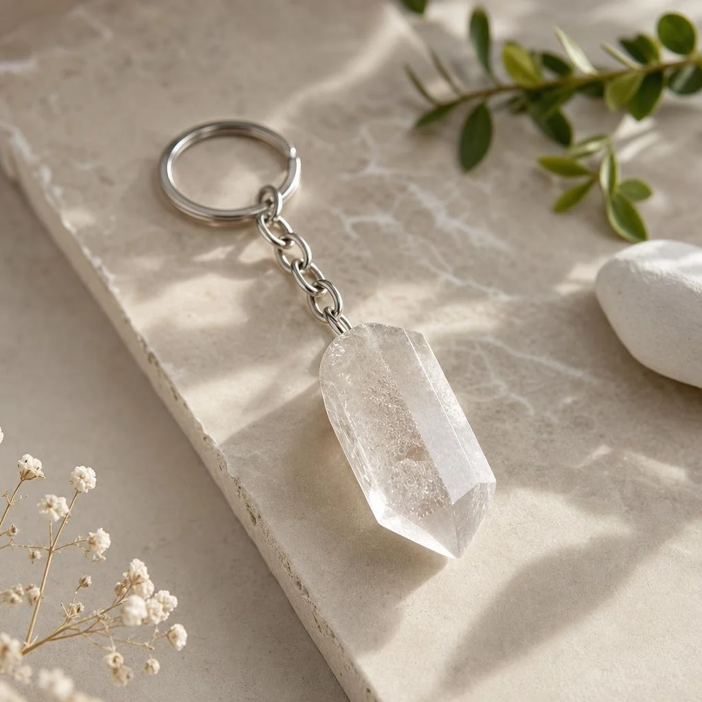 Clear Quratz Crystal Keychain.jpeg