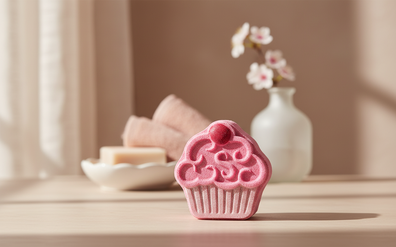 Cherry On Top Crystal Infused Bath Bomb