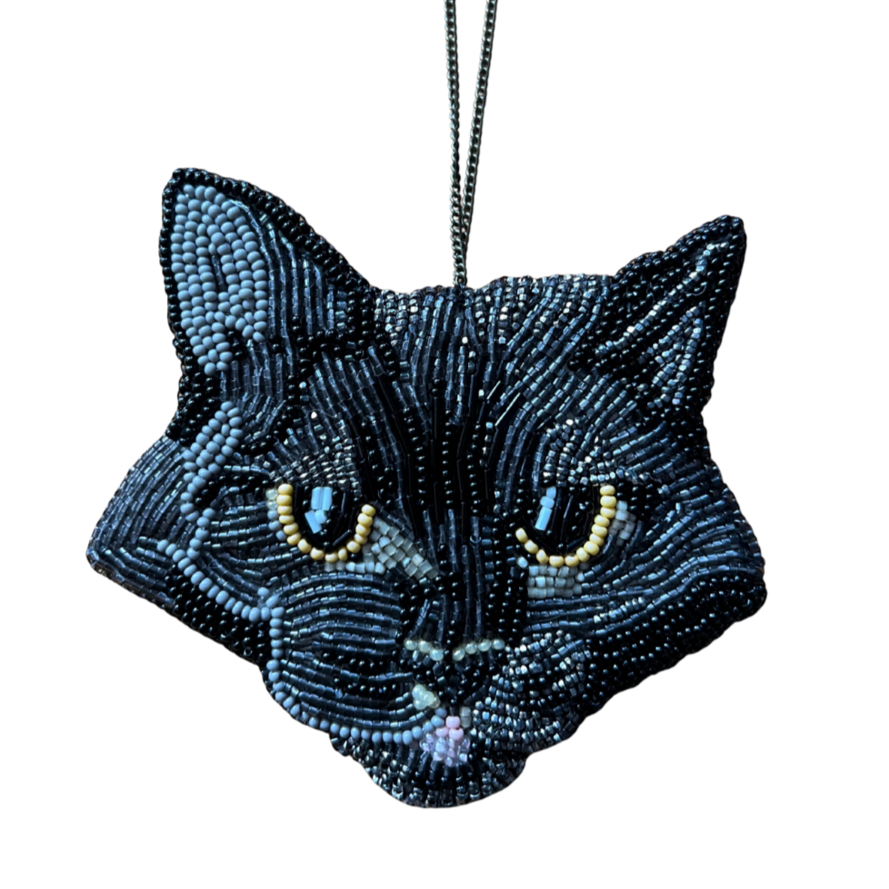 Beaded Pet Portrait Ornament