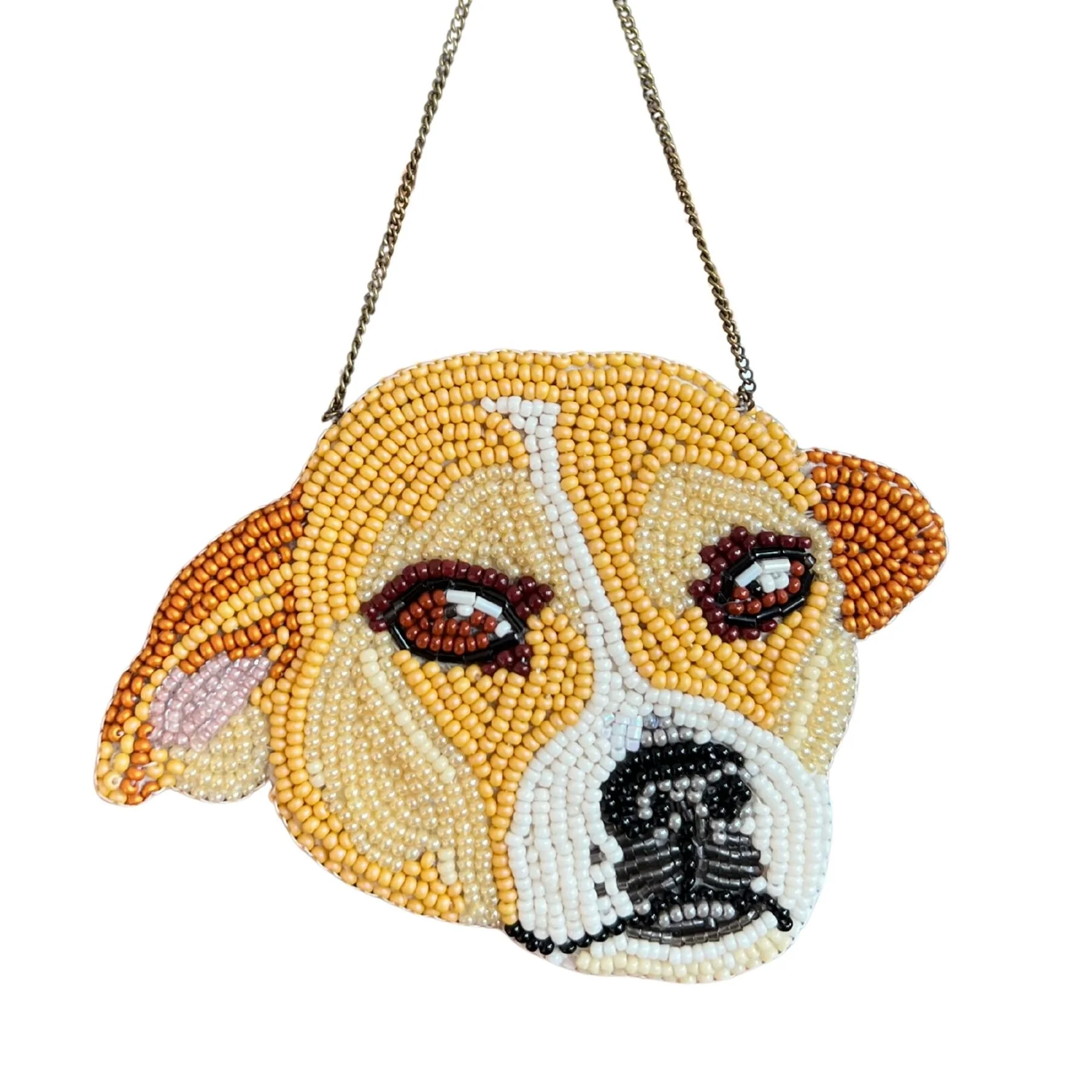 Beaded Pet Portrait Ornament