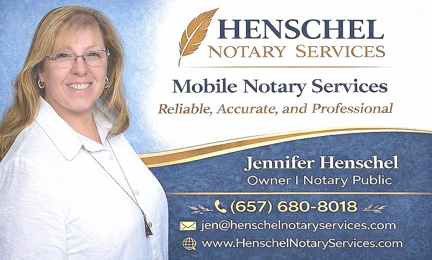 Henschel Notary Services Mobile Notary Services Reliable, Accurate, and Professional