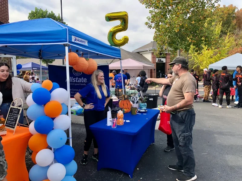 Alexis Goines, local TN River American Red Cross board member alongside regional director, working to educate the community on the American Red Cross' five lines of service, offering blood, disaster, training, service to the military & international 