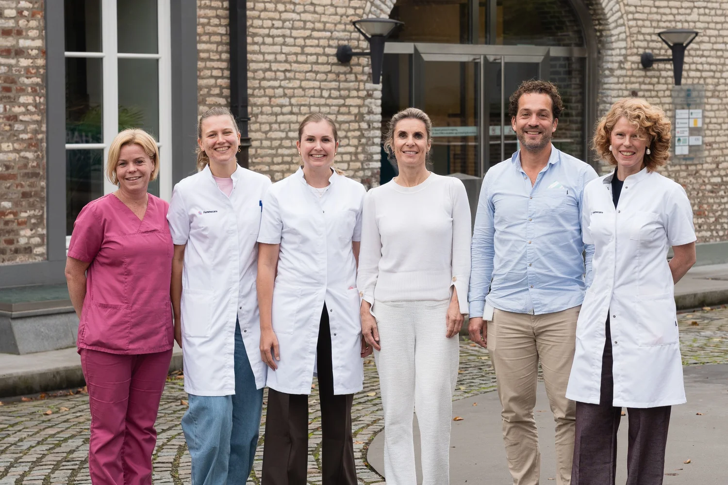 The Femmecare team in front of the clinic in Maastricht