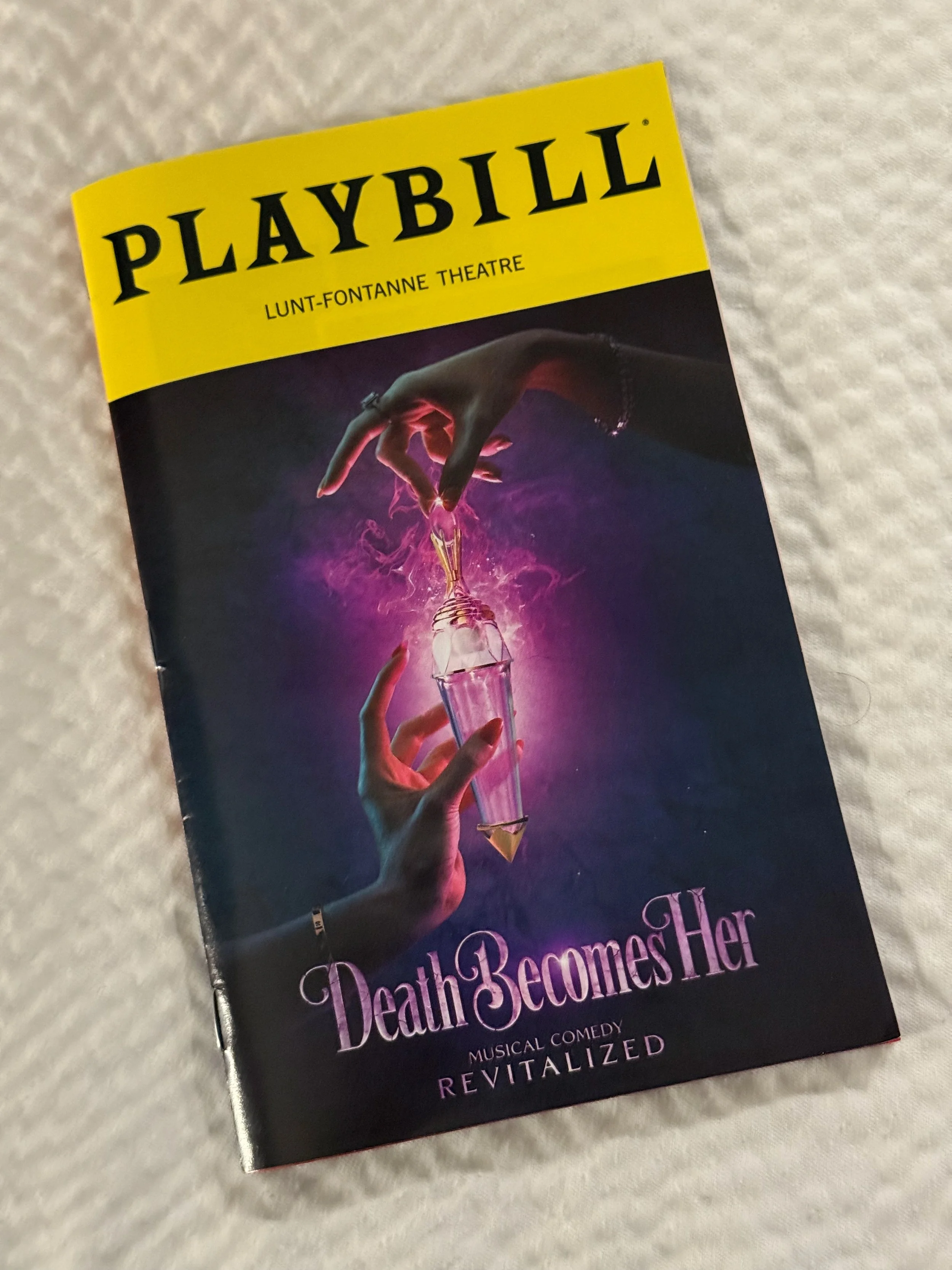 Playbill for Death Becomes Her