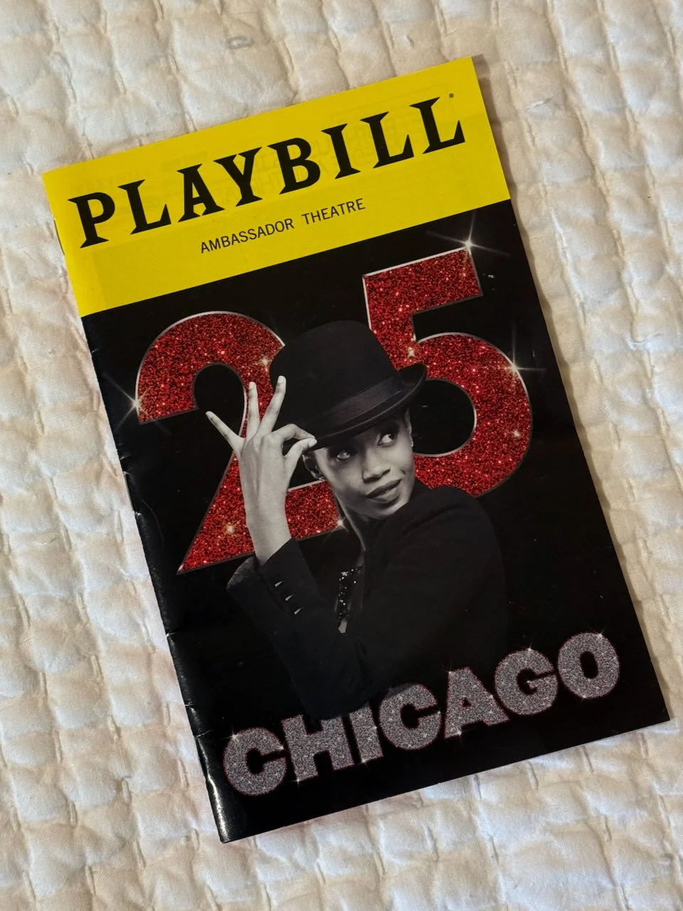 Playbill for Chicago on Broadway