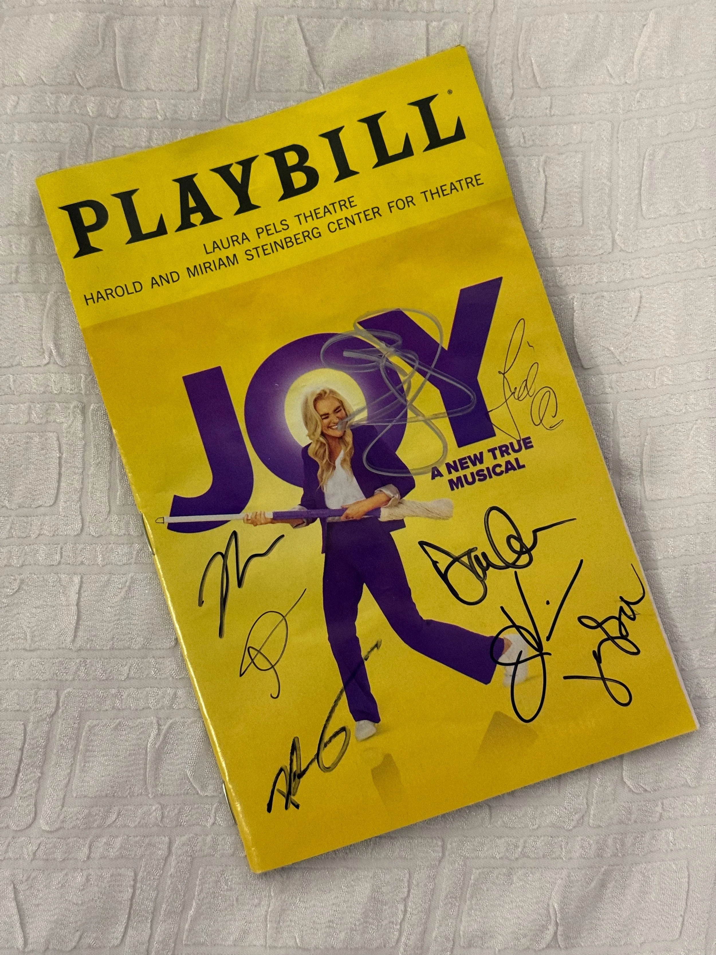 Playbill for JOY on Broadway