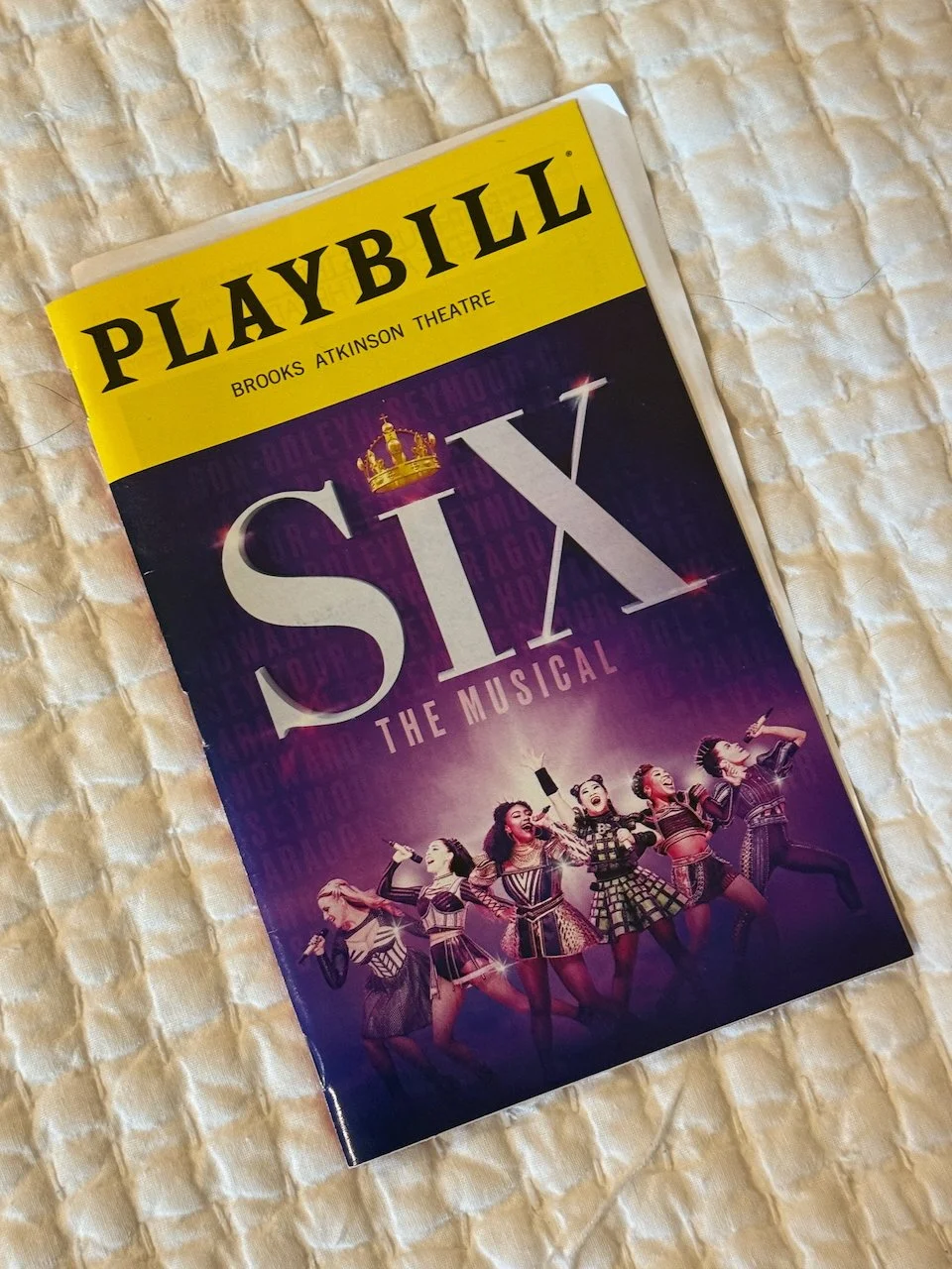 Playbill for SIX on Broadway