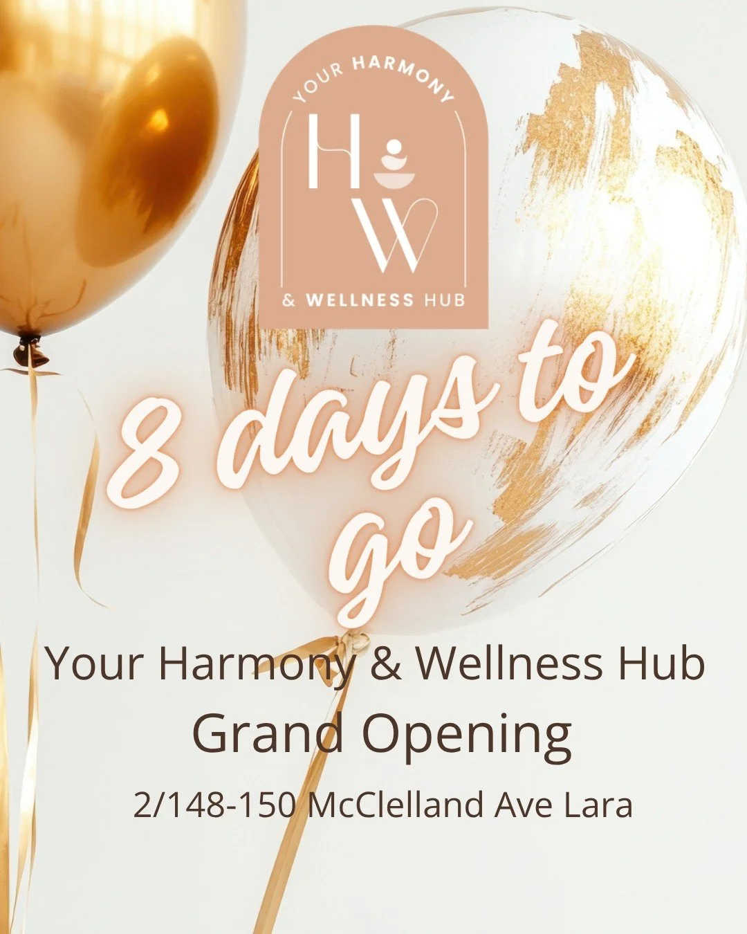 We&rsquo;re getting close! Just 8 days until our big celebration.
Come join us for a morning of movement, relaxation and community connection.
Don&rsquo;t miss your goodie bag &mdash; only 100 available!
www.yourharmonywellnesshub.com

#YourHarmonyWe