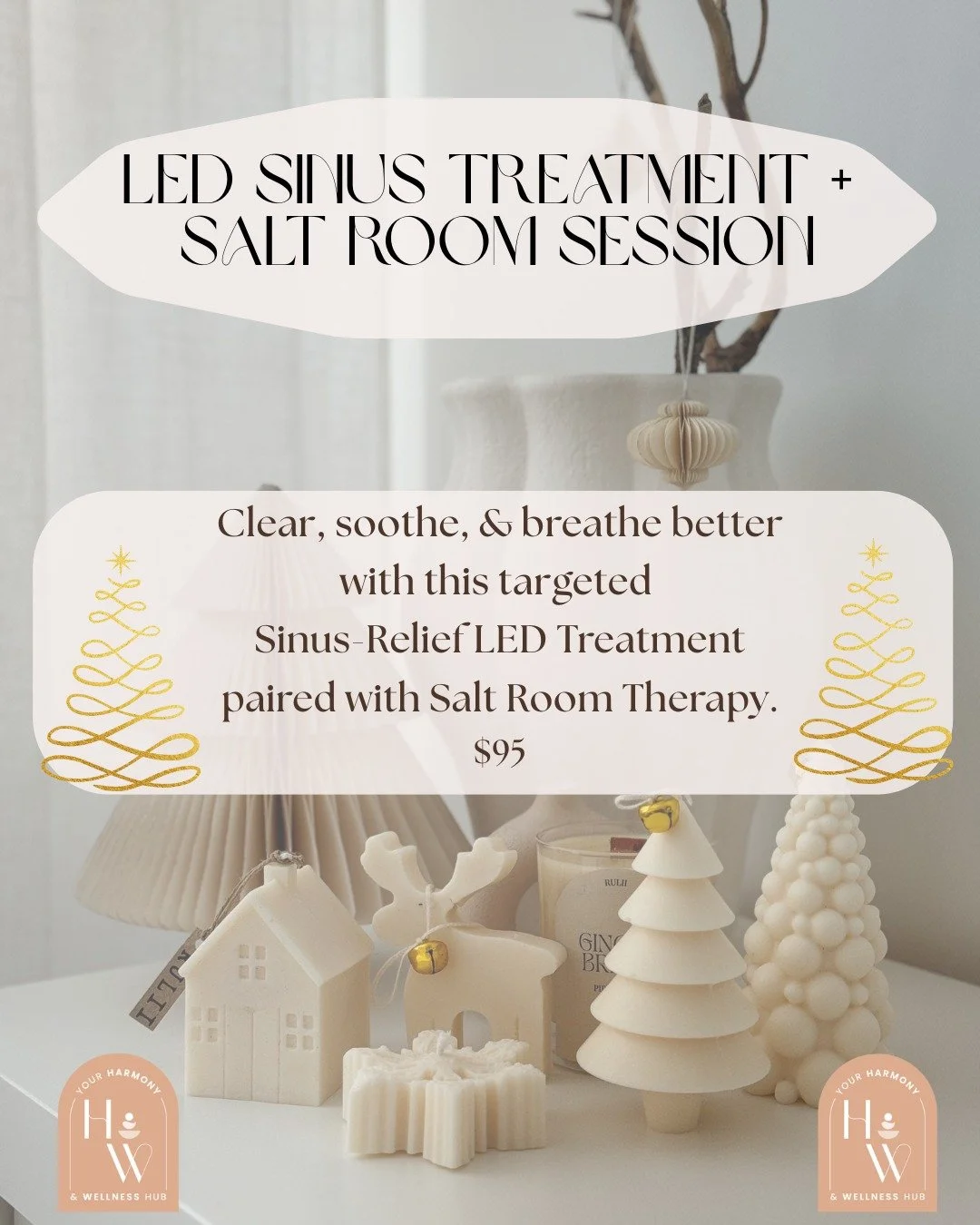 Christmas Has Arrived at Your Harmony &amp; Wellness Hub🎄

Give the gift of Harmony and Wellness this Christmas. 

This festive season, give yourself or someone you love the gift of deep relaxation and experience the restorative Salt Rooms.

For a v