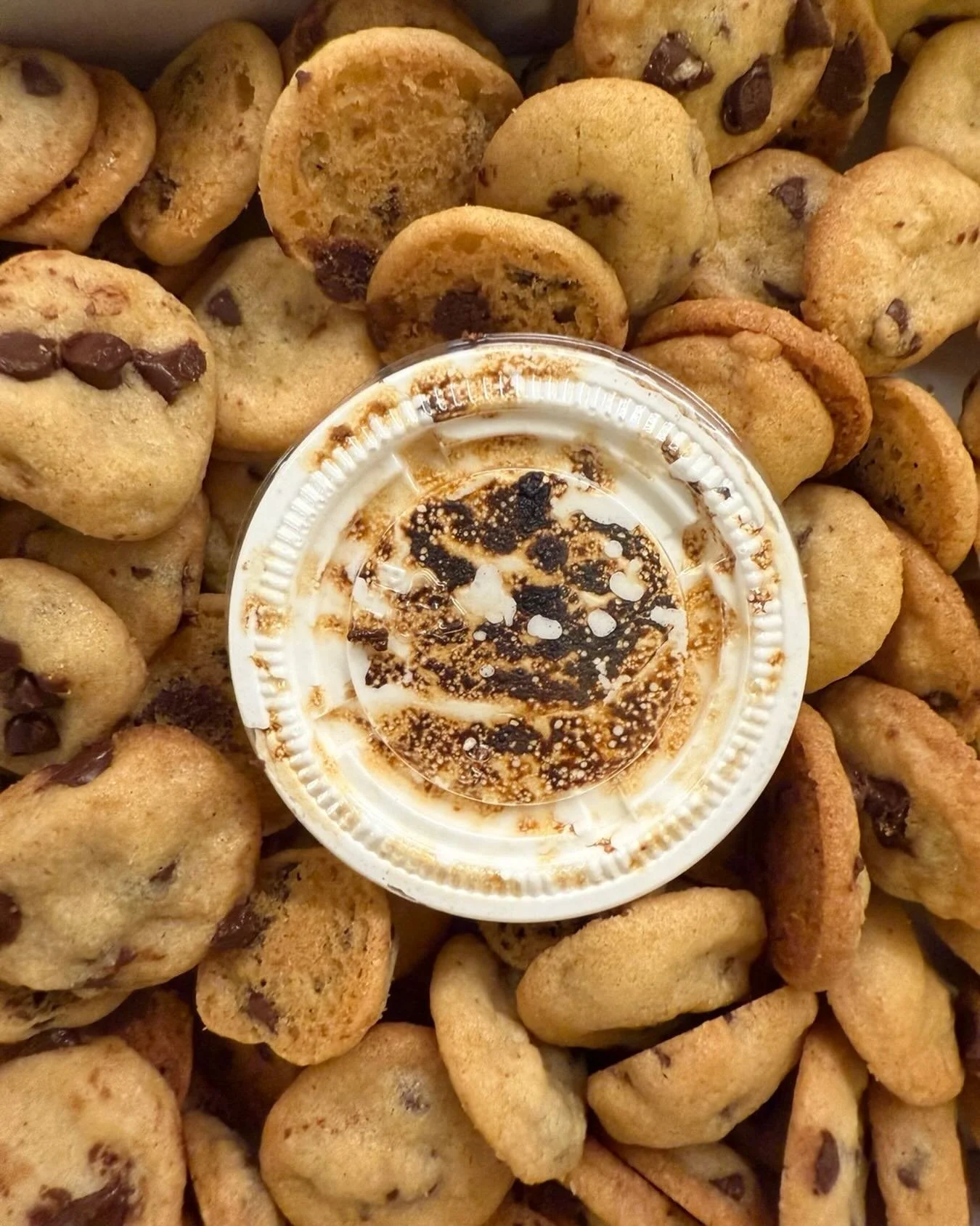 Toasty to-go 🔥

 #happycrumbco #happycrumbcookie #marshmallow