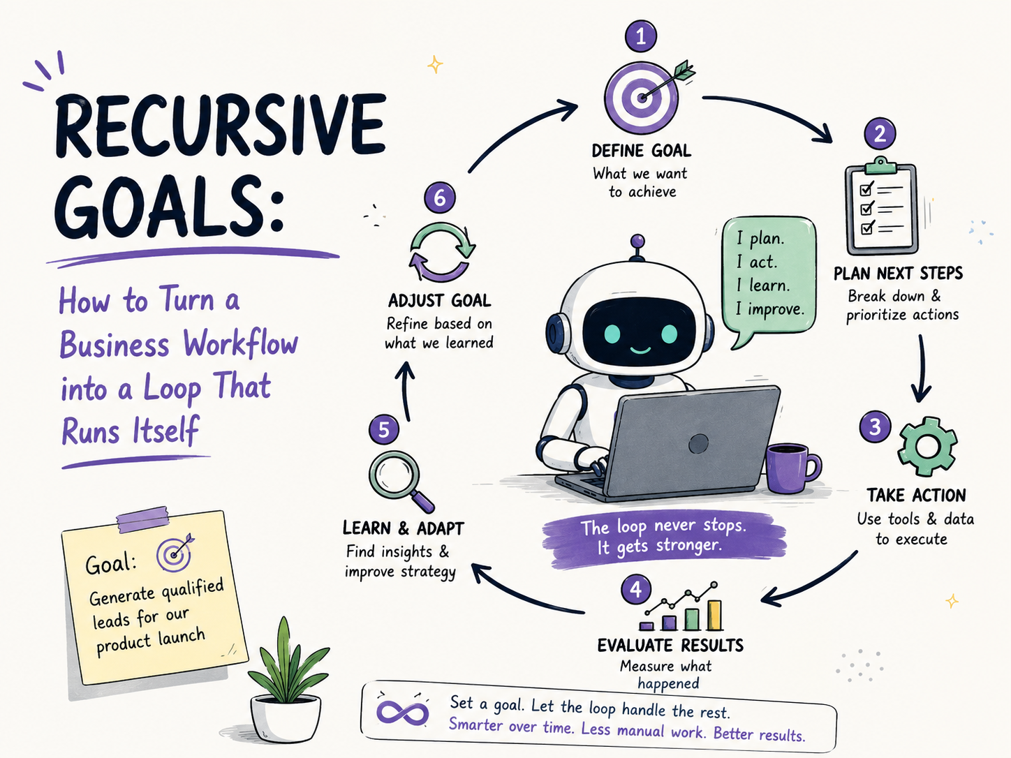 Recursive Goals: How to Turn a Business Workflow into a Loop That Runs Itself