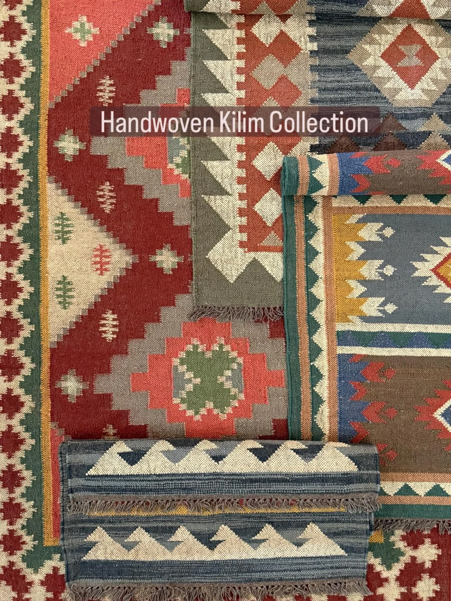 Something a little different from our usual lineup ✨
We just brought in a small collection of new handwoven kilim rugs that are lightweight, textural, and full of earthy pattern and color. They layer beautifully, work well in high-traffic spaces, and
