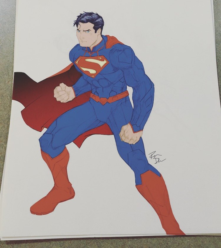 My version of a @jimlee drawing back in the day. #superman #supermanart #zeevercomics