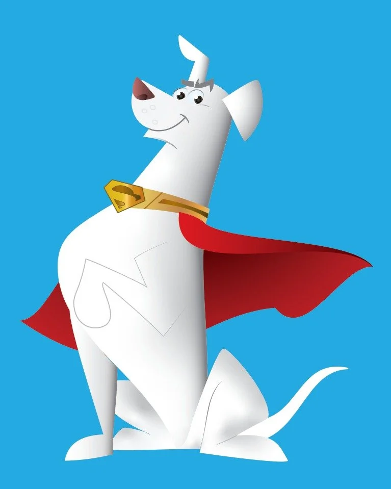 This is a mash up from #superpets and #krypto the superdog cartoon.
