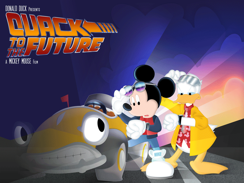 Quack To The Future 16x14