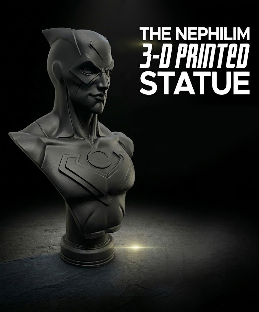 The Nephilim 3D Printed Statue - Gray