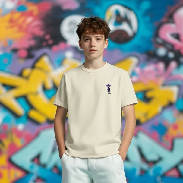 Slader Youth Classic Tee - purple hair.jpg
