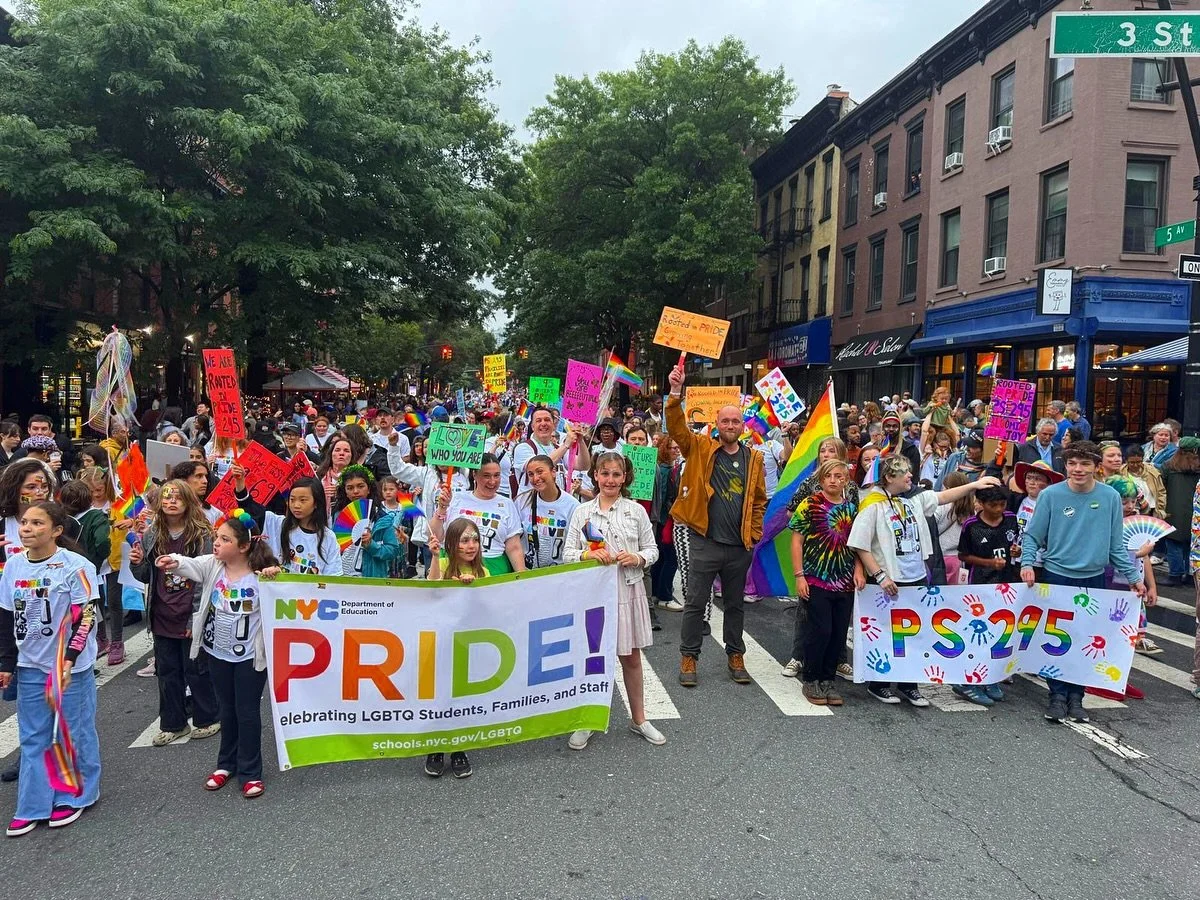 Happy Pride! This weekend, one hundred members of the PS 295 Brooklyn community of students, families, educators, staff, alumni, and friends marched together in the 29th Annual Brooklyn Pride Parade, celebrating this year&rsquo;s festival theme, Root