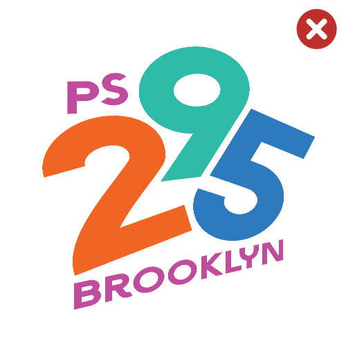 Don't alter the logo shape