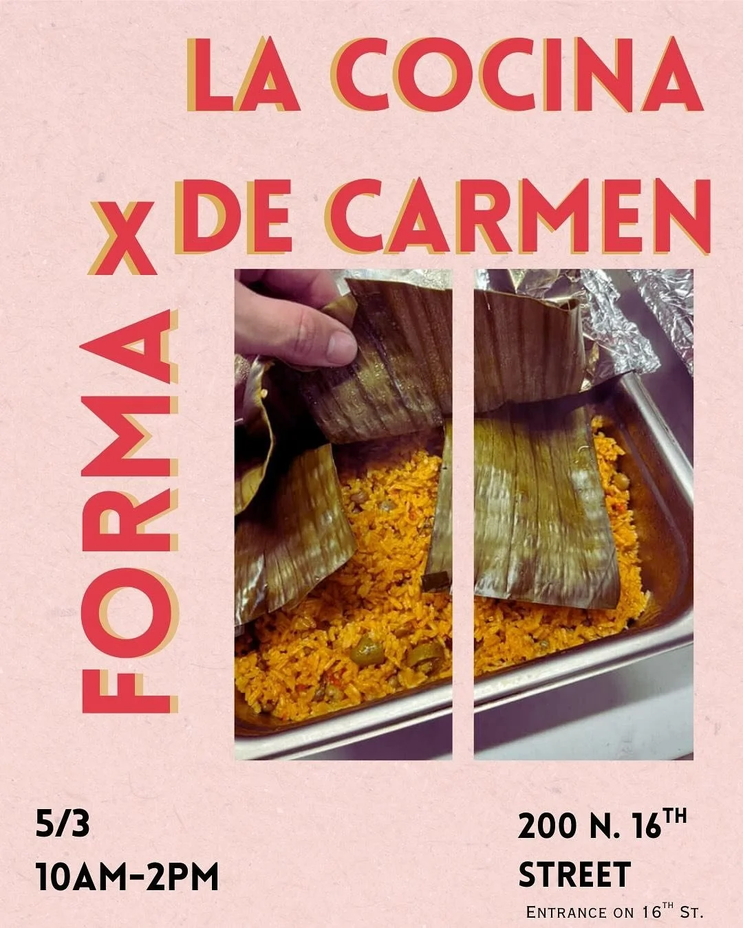 That&rsquo;s right!!! We&rsquo;re doing it again!! Come to my mom and I&rsquo;s pop up at @forma.sac May 3rd!!
10AM-2PM
200 N.16th Street 
Menu:
Arroz con Gandules 
SAZON roasted chicken 
Fresh tostones 
Pi&ntilde;a colada tarts
My SAZON will also be