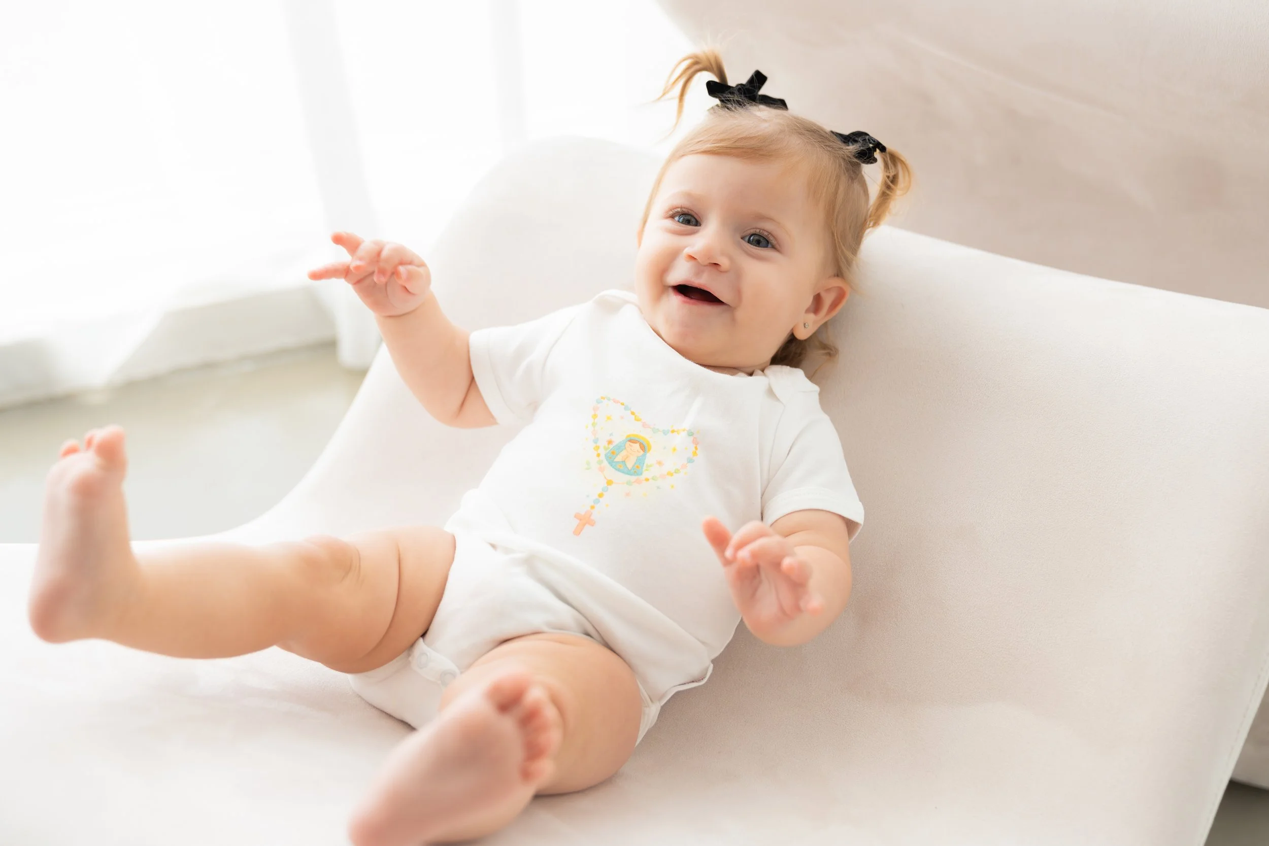 Rosary Short Sleeve Onesie