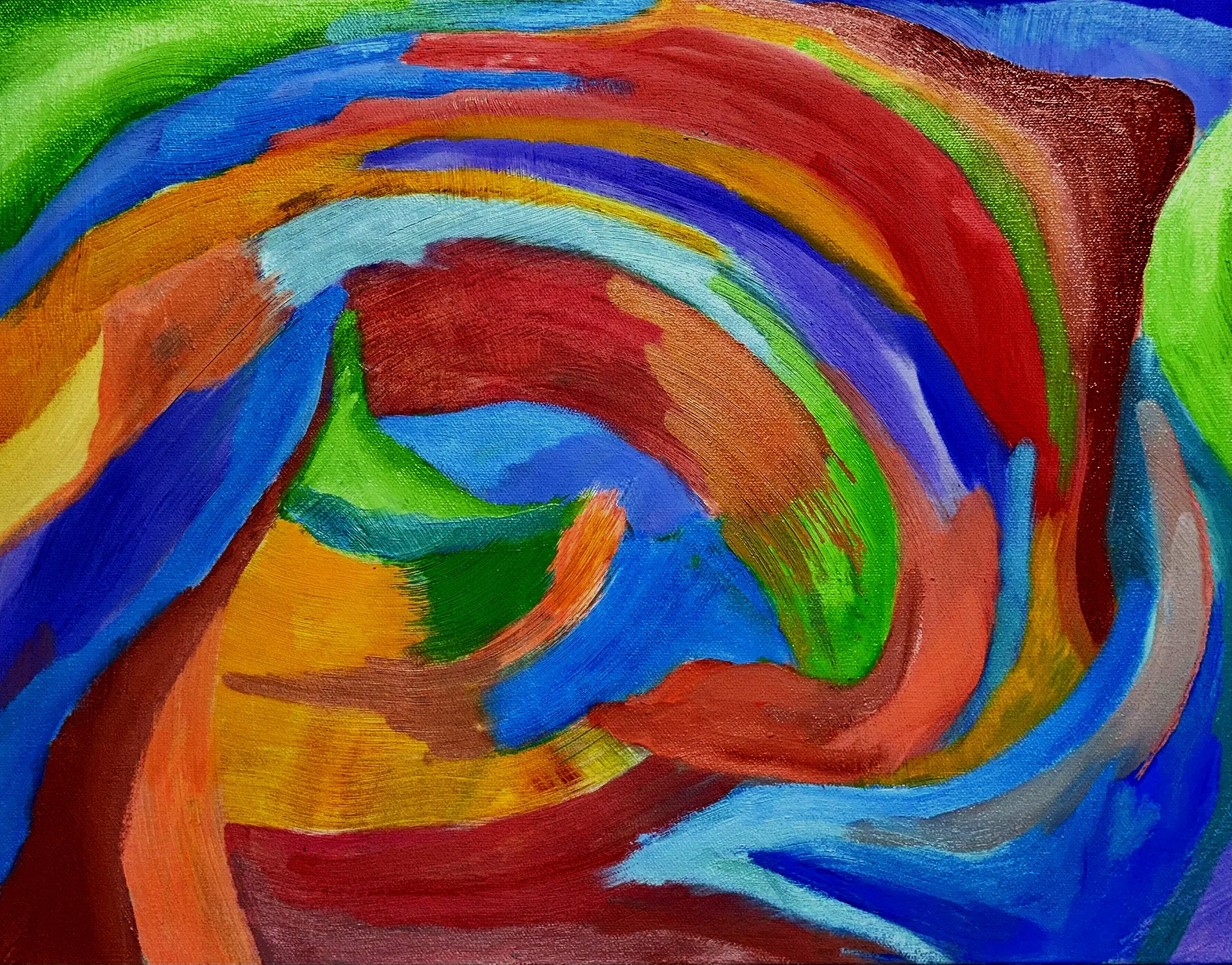 An Evolving World 2025 oil on canvas 18x24x1.5