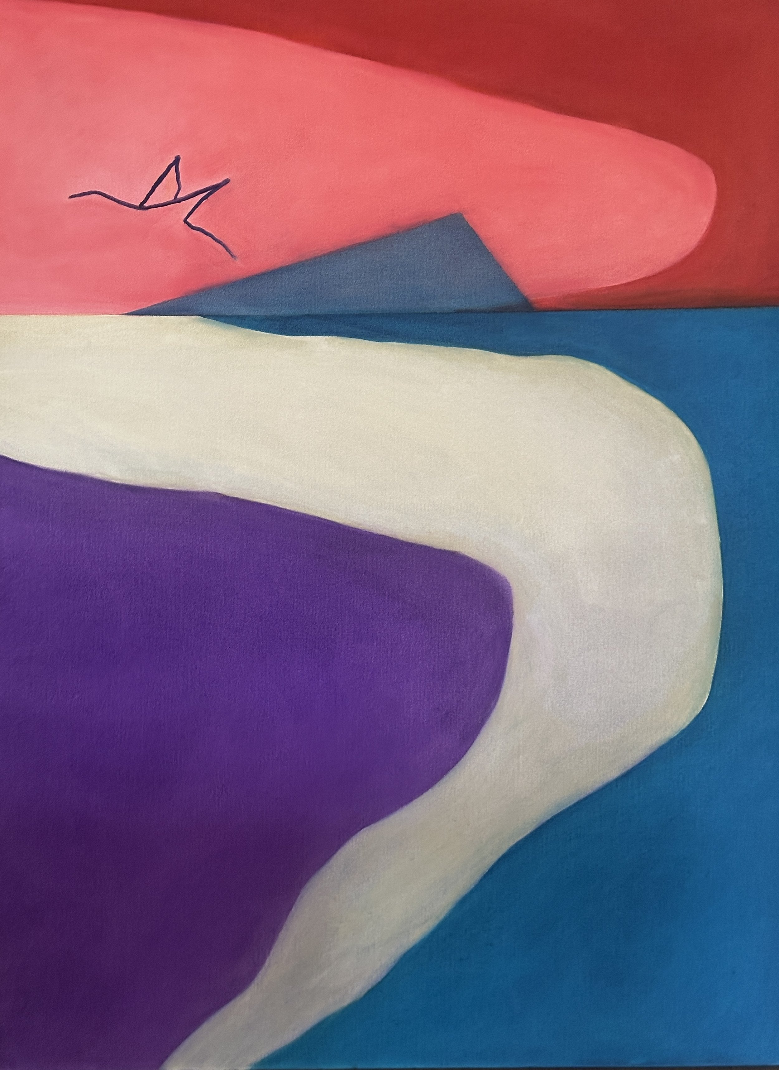 The World As it Appears 2025 oil on canvas 36x48x1.5