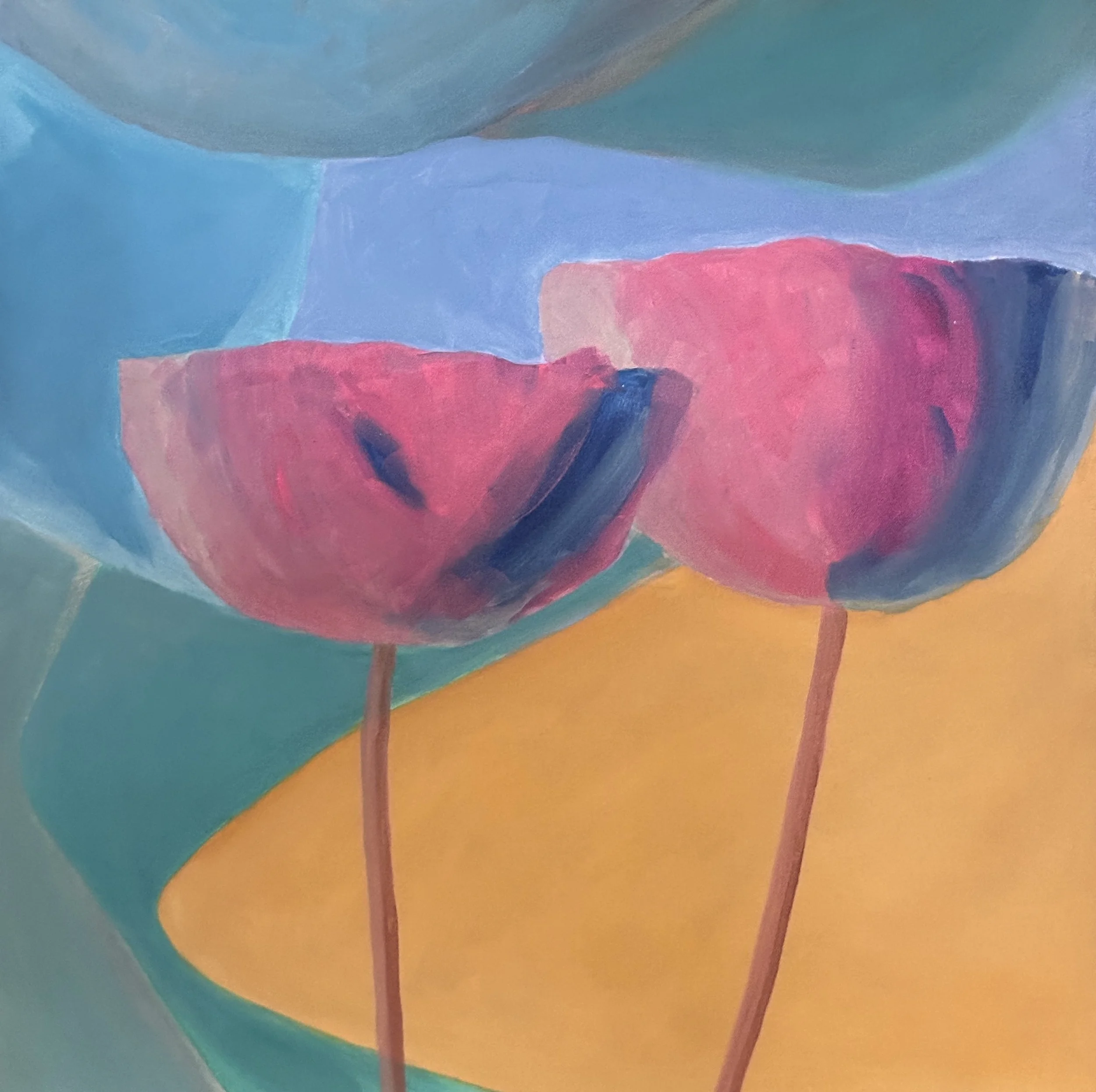 A World In Motion 2025 oil on canvas 36x36x1.5