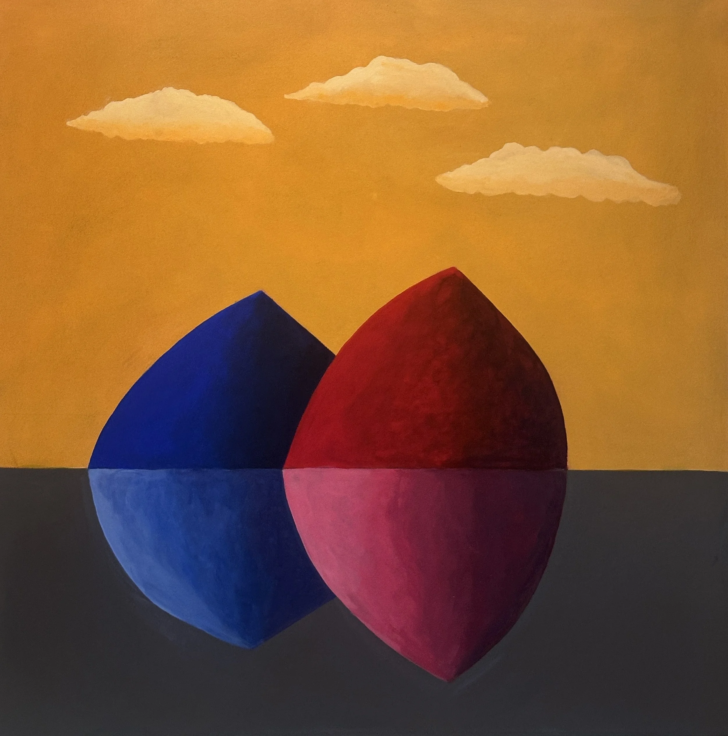 Reflections of Truth 2025 oil on canvas 36x36x1.5