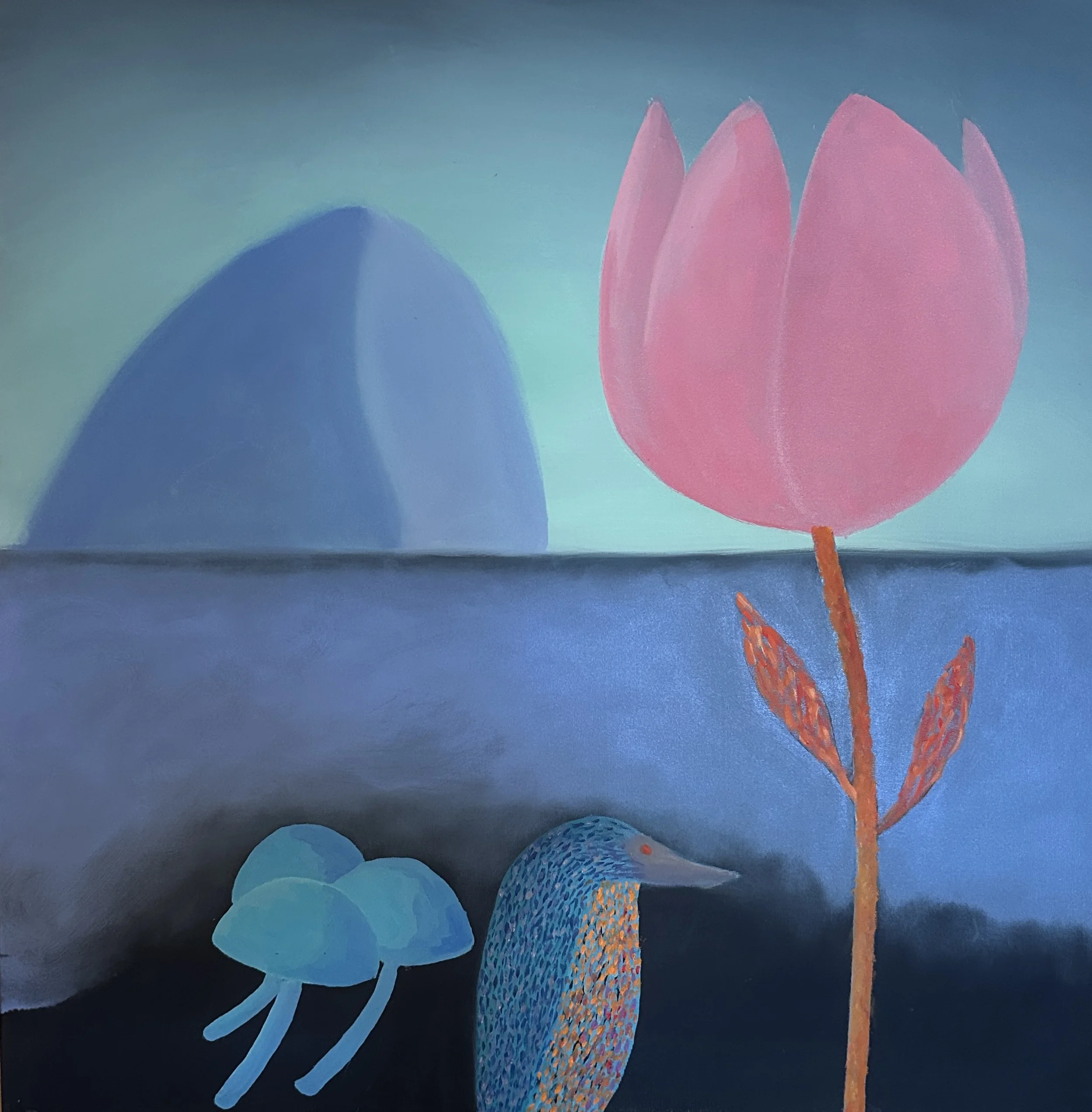 The Natural Order of Things 2025 oil on canvas 36x36x1.5