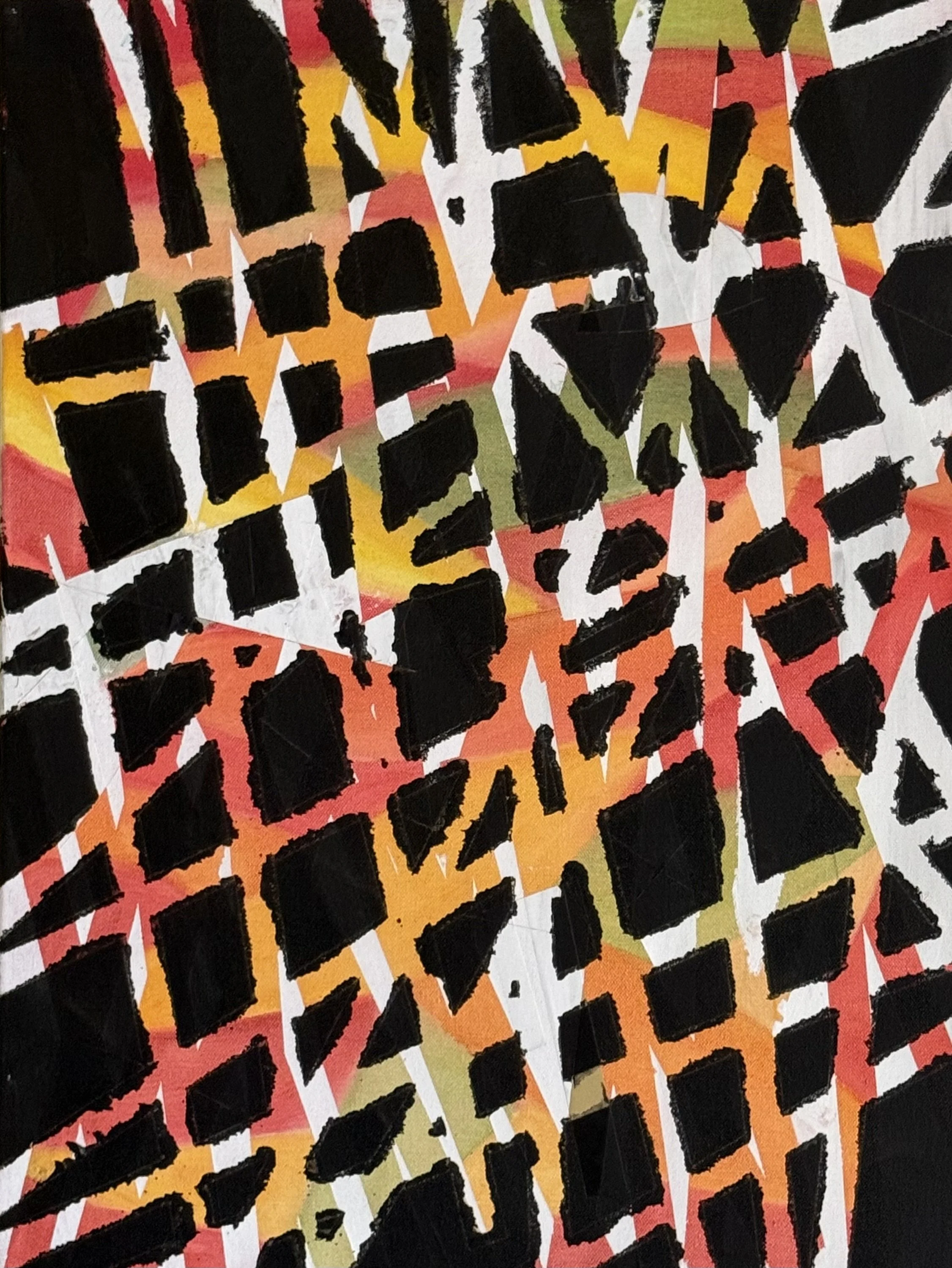 Ceding Control 2025 acrylic on canvas 24x36x1.5