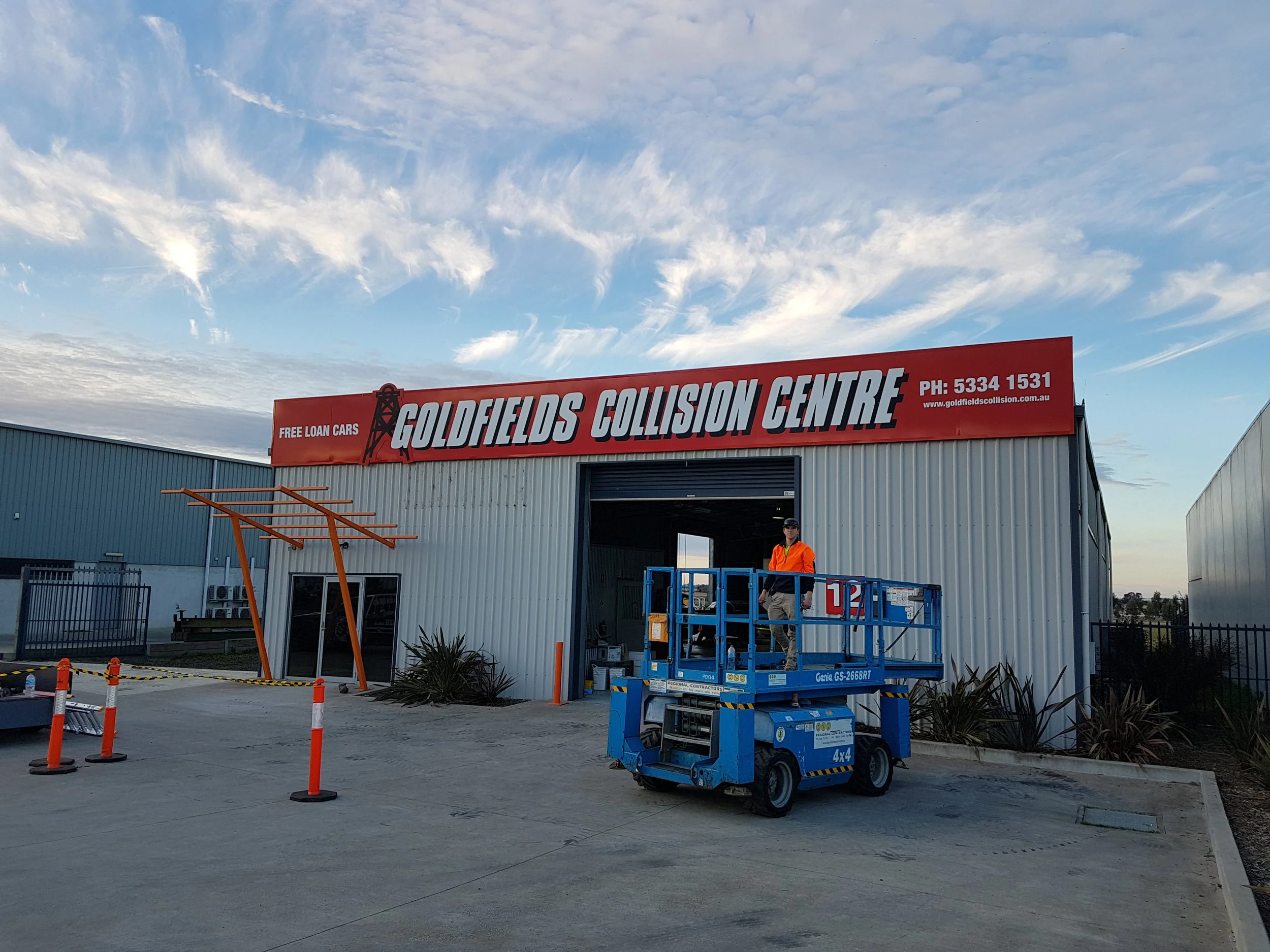 Shop Sign Installation