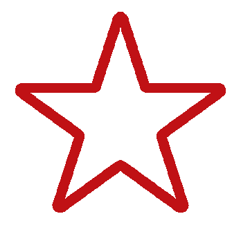 Red outlined star