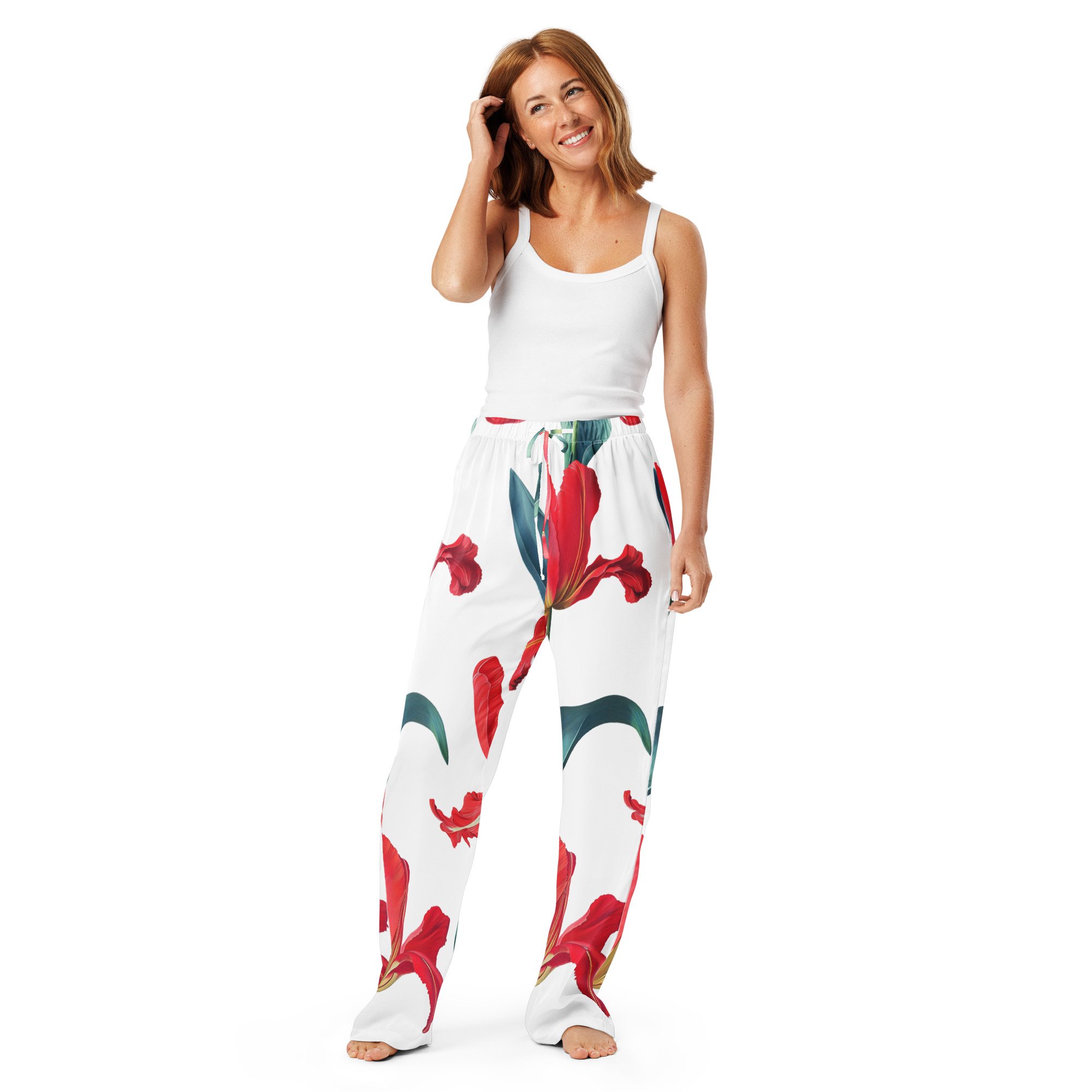 Red Tulip White women’s pyjama pants