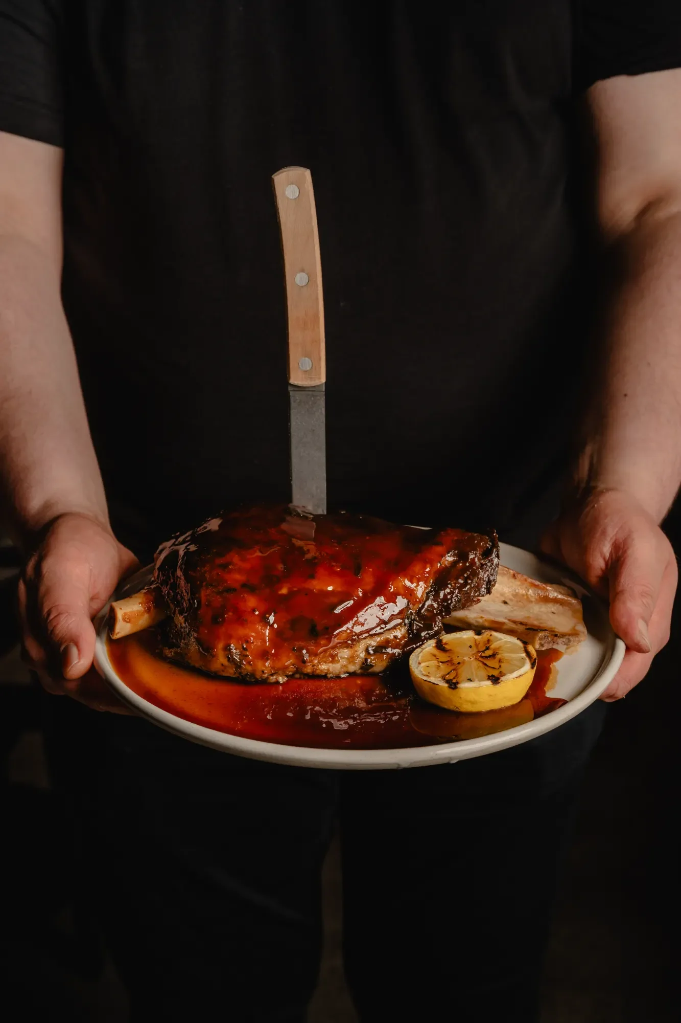 lamb being served