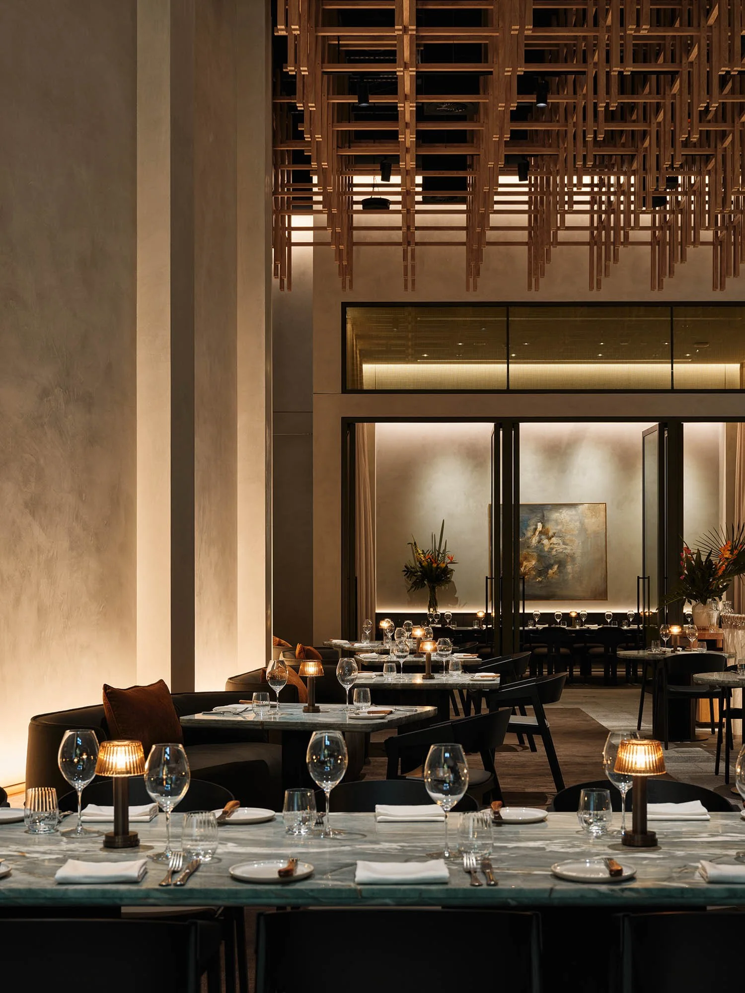 bistro ebony restaurant tables