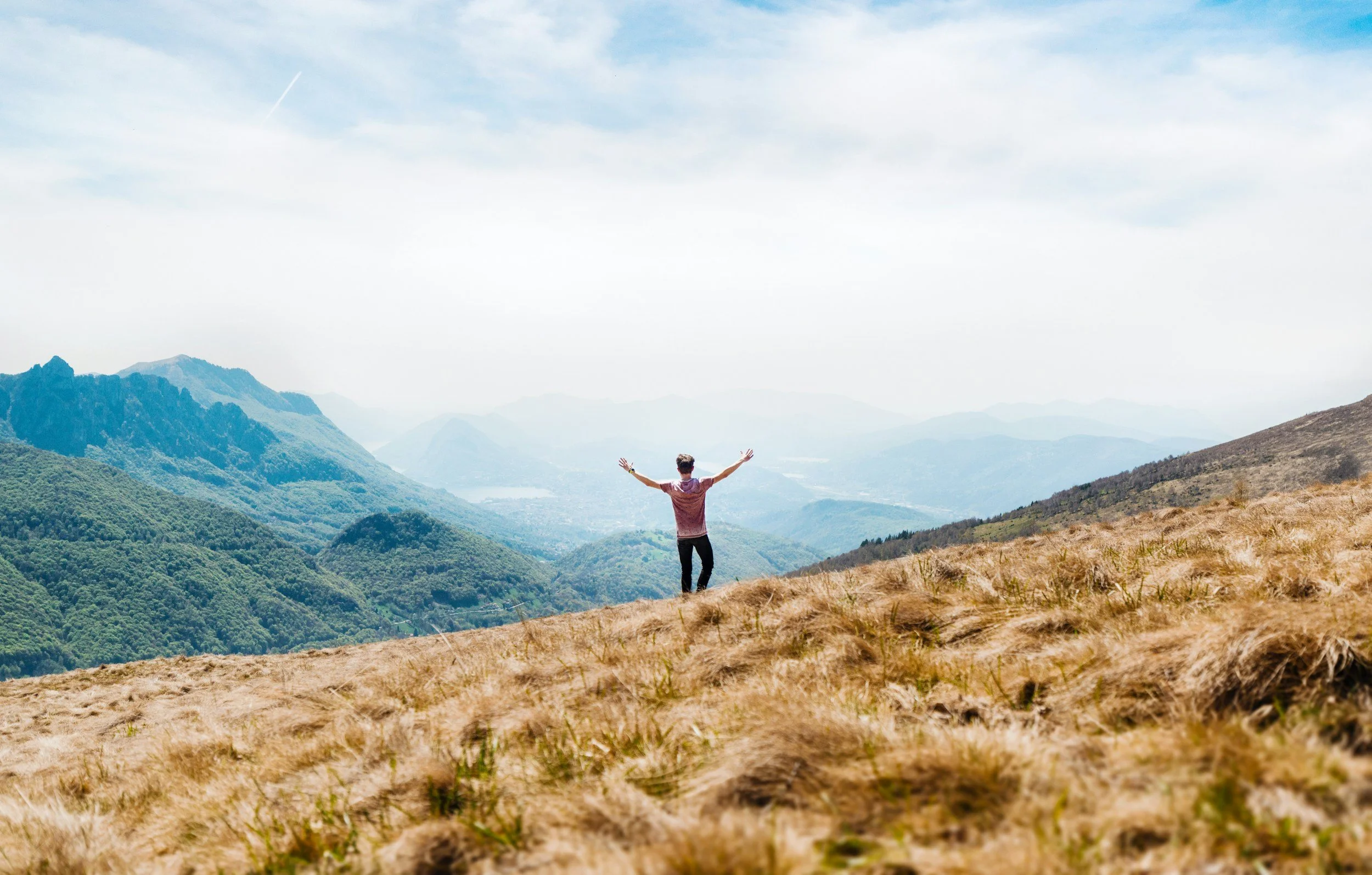 man on a hill symbolising schema therapy
