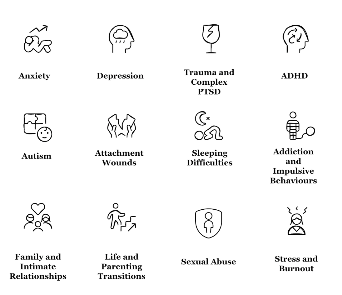 types of therapy for trauma recovery and marriage counselling of edward stubbings therapist
