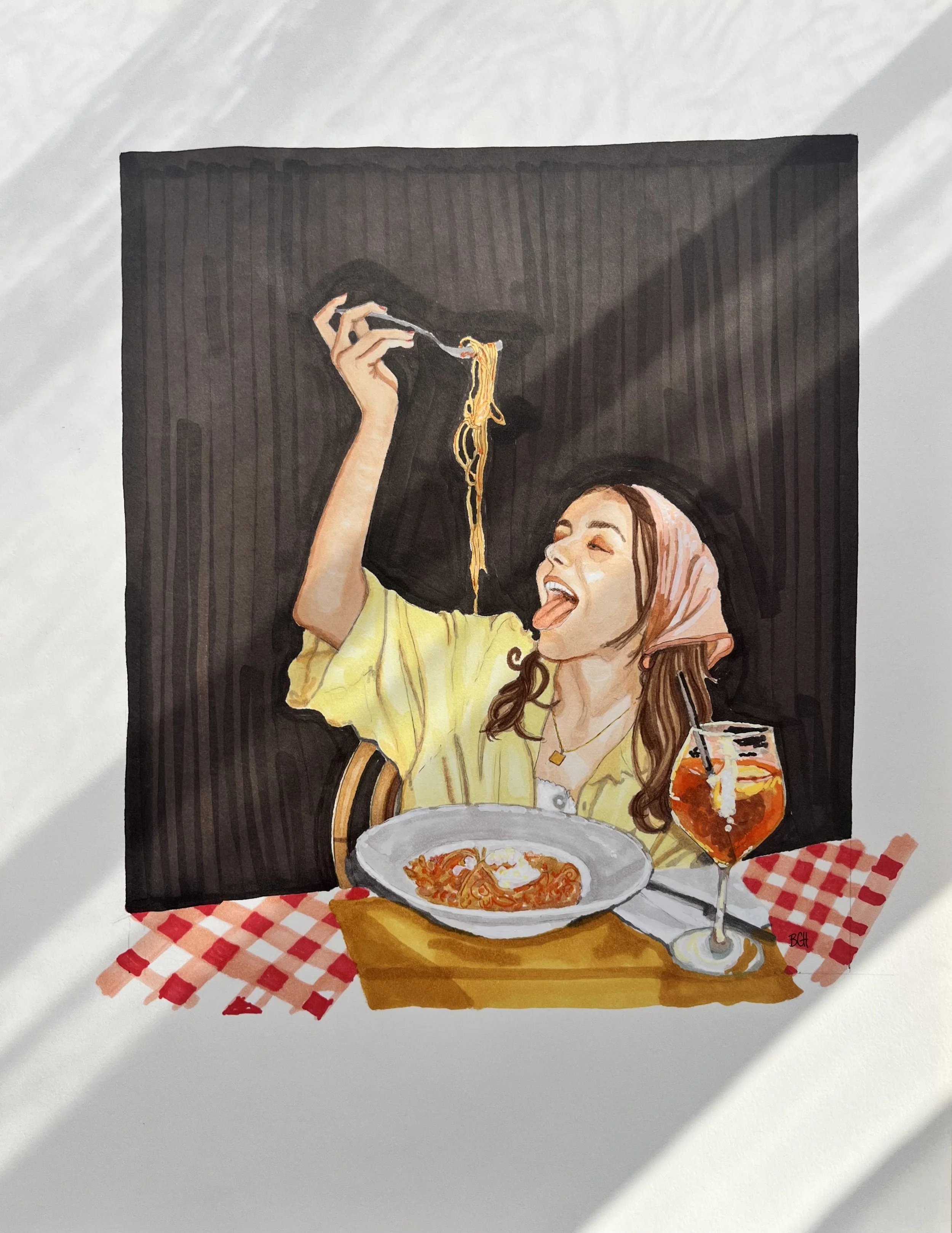 Noodles Night Out Original Sketch