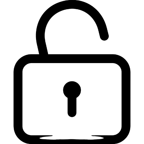 Symbol für eine geschlossene Vorhängeschloss, dargestellt als schwarzes Icon auf transparentem Hintergrund.