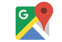 Google Maps-App-Icon mit rotem Standortpin