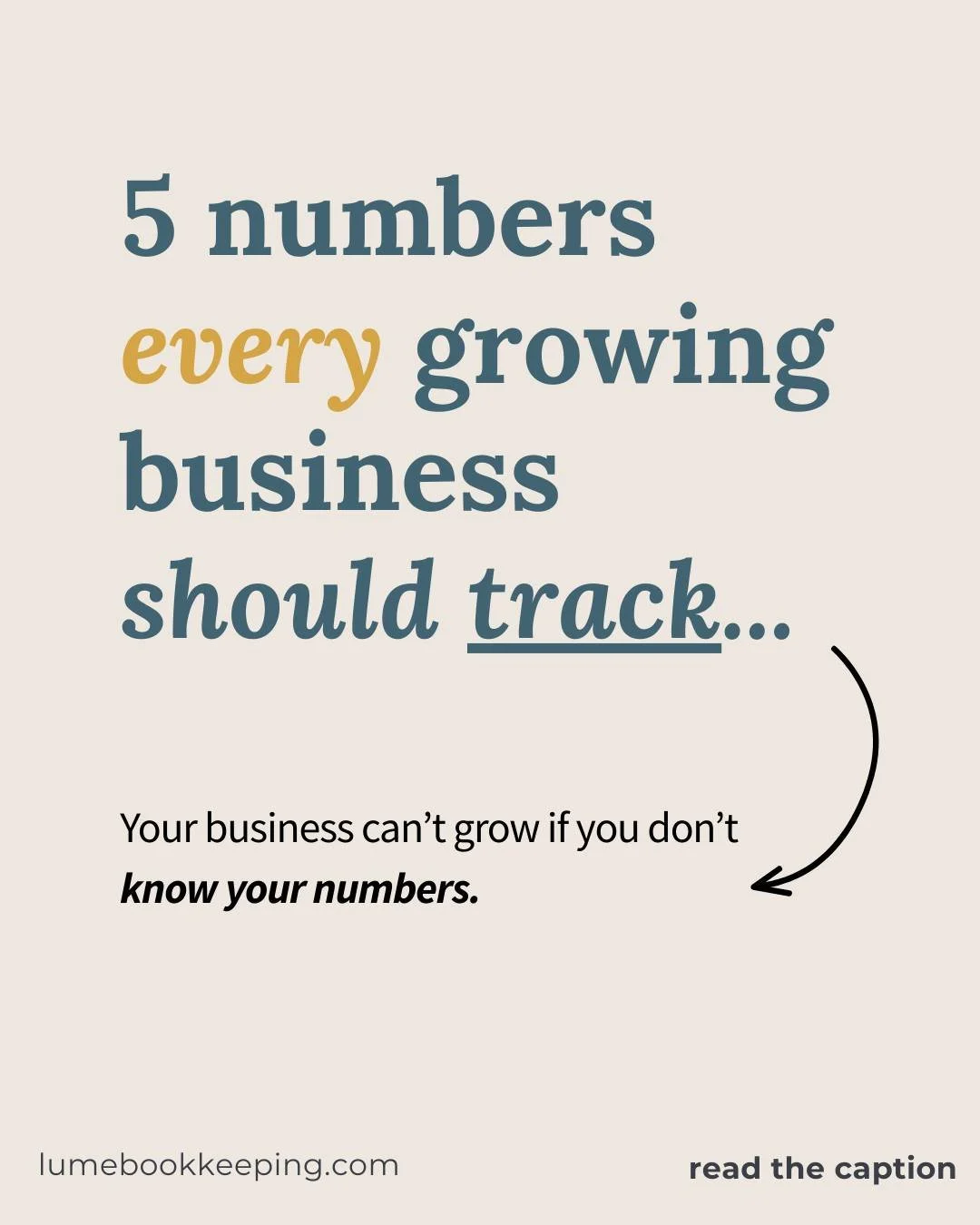 If you want your business to grow, you should be tracking your numbers.

Not sure which ones to track? Start here:

1. Revenue: what&rsquo;s coming in (the sales/income you're making)

2. Expenses: what&rsquo;s going out (what you&rsquo;re spending m