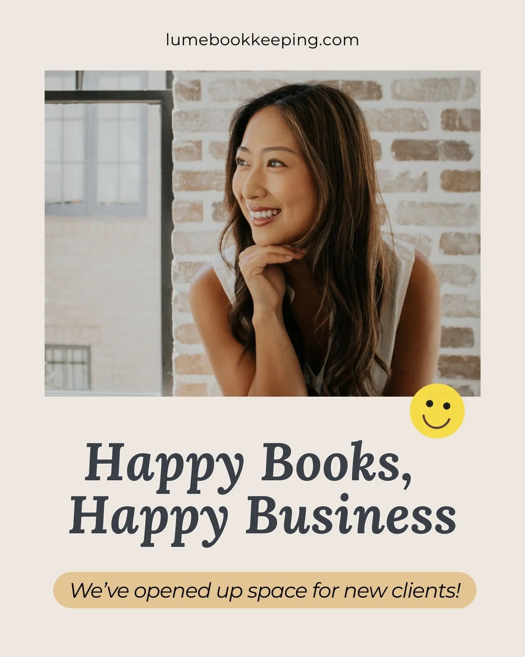 When your books are happy, your business is too!

When your books are clean and up to date, everything feels lighter:

🔆More confidence in your numbers
🔆 Smarter decisions for growth
🔆 Less stress at tax time
🔆 More time to focus on areas you act