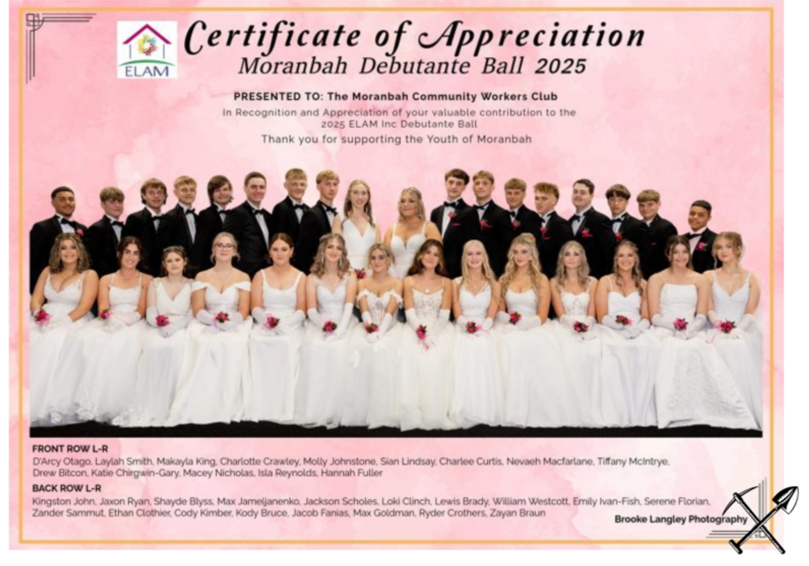 Debutant Ball 2025 Moranbah Workers Club