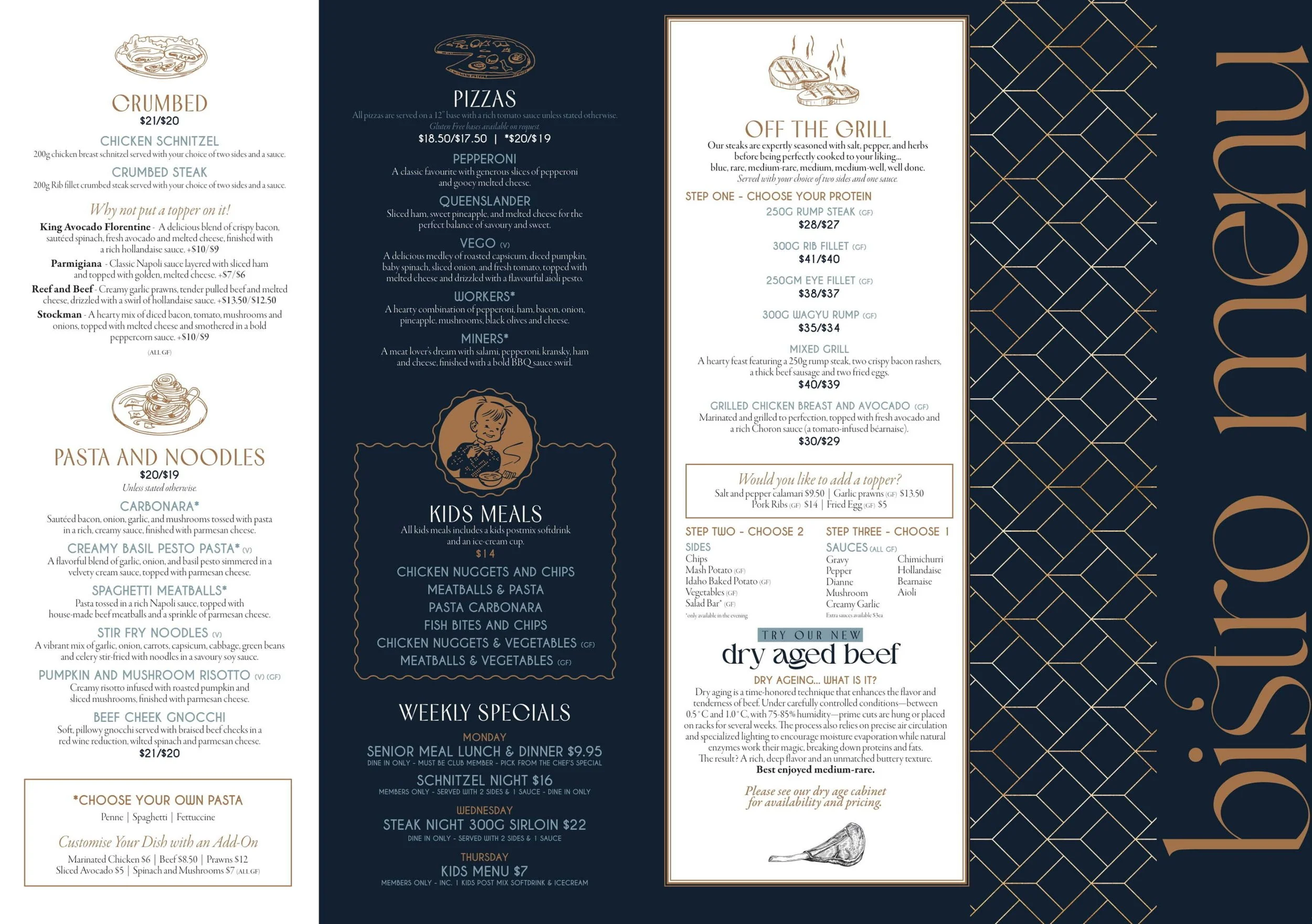 Moranbah Community Workers Club Menu 2